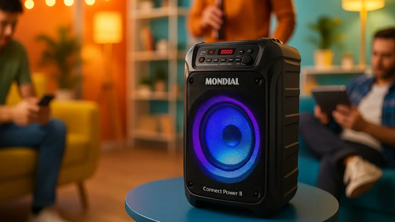 Caixa de Som Amplificada MONDIAL Connect Power II: potência, conexão e diversão garantida