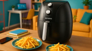 Fritadeira Sem Óleo Mondial 5,5L: Potência, Capacidade e Praticidade