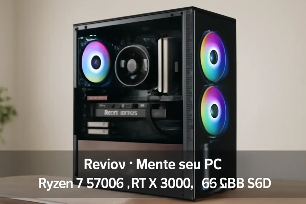 Monte seu PC: Ryzen 7 5700G, RTX 3060, 16GB, 480GB SSD
