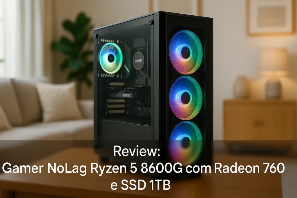 Pc Gamer NoLag Ryzen 5 8600G com Radeon 760M e SSD 1TB