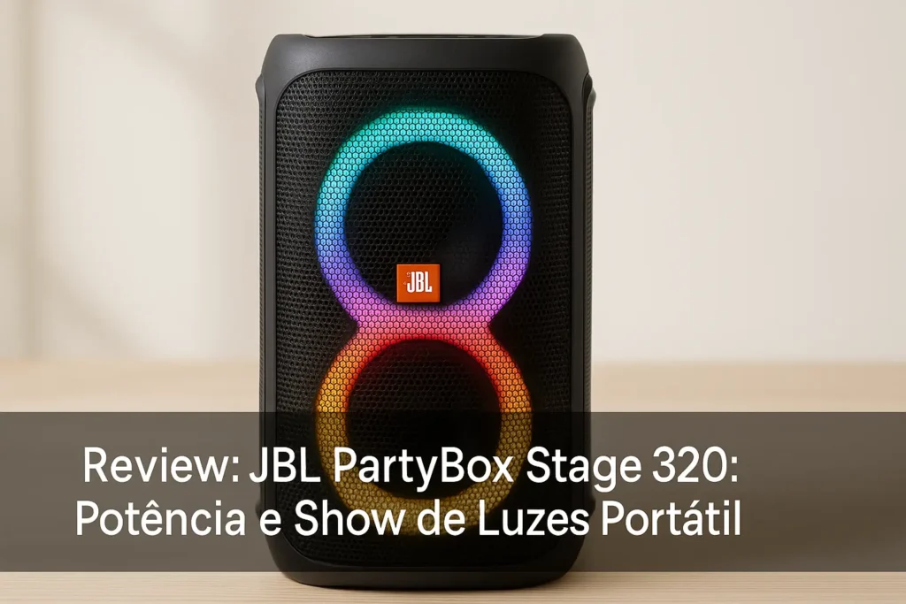 JBL Party Box Stage 320: Potência e Show de Luzes Portátil