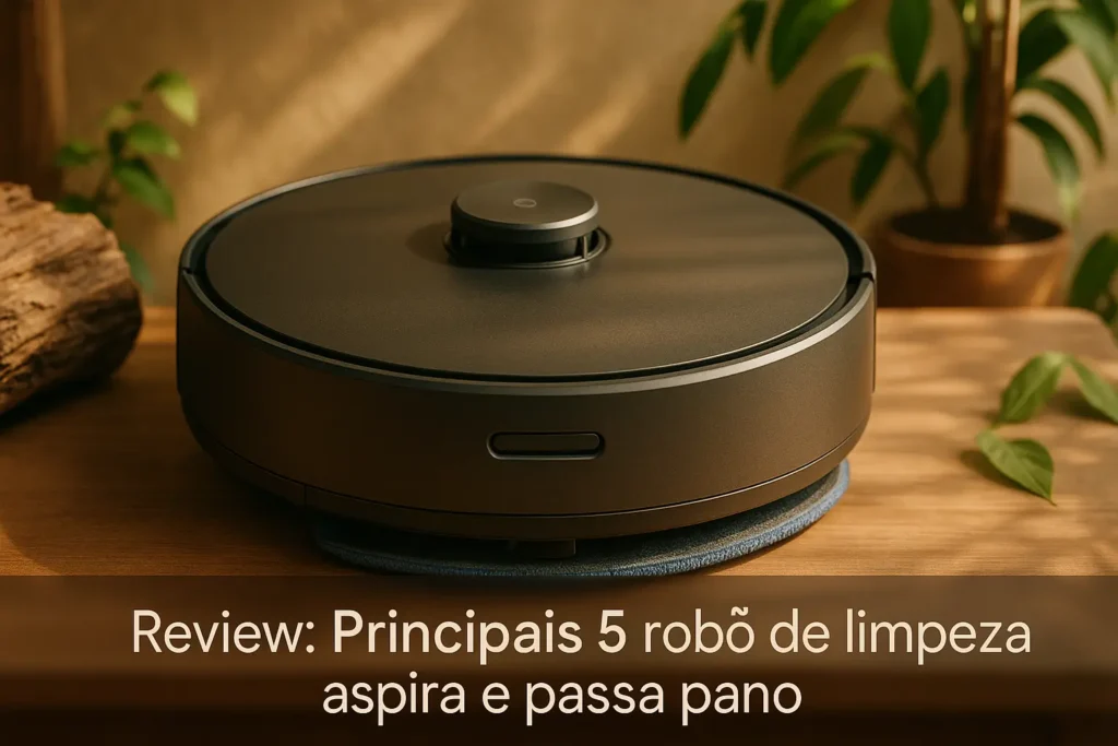 Principais 5 robo de limpeza aspira e passa pano