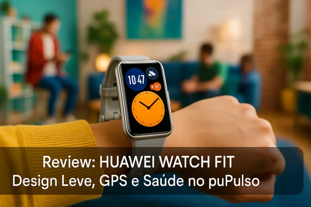 HUAWEI WATCH FIT: Design Leve, GPS e Saúde no Pulso