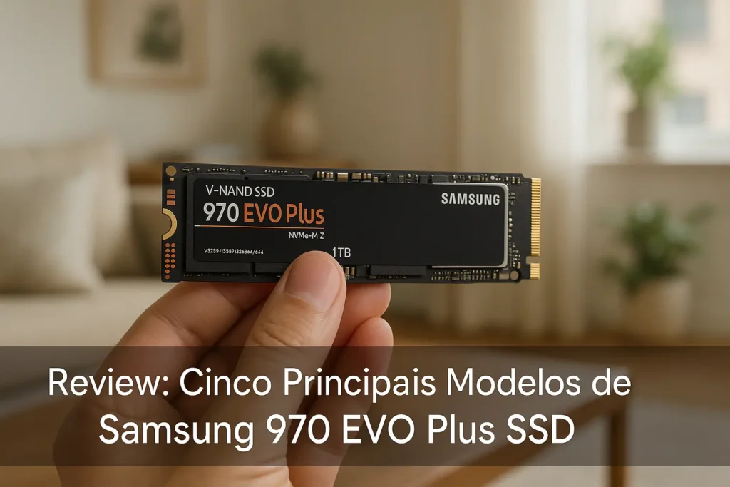 Cinco Principais Modelos de Samsung 970 EVO plus SSD