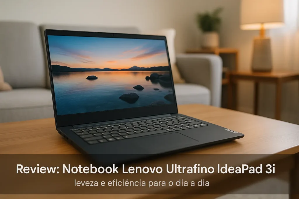 Notebook Lenovo Ultrafino IdeaPad 3i: leveza e eficiência para o dia a dia