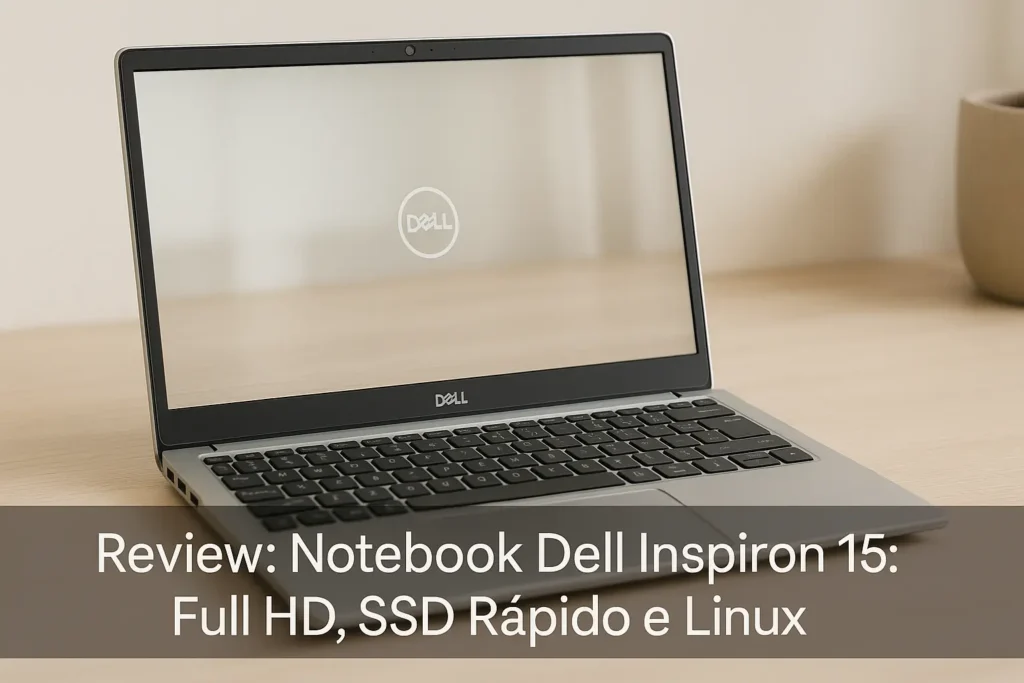 Notebook Dell Inspiron I15: Full HD, SSD Rápido e Linux