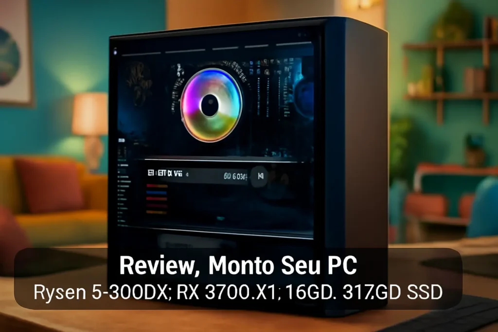 Monte seu PC: Ryzen 5 5600X, RX 5700 XT, 16GB, 512GB SSD