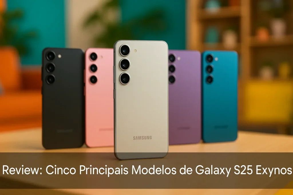 Cinco Principais Modelos de Galaxy S25 exynos