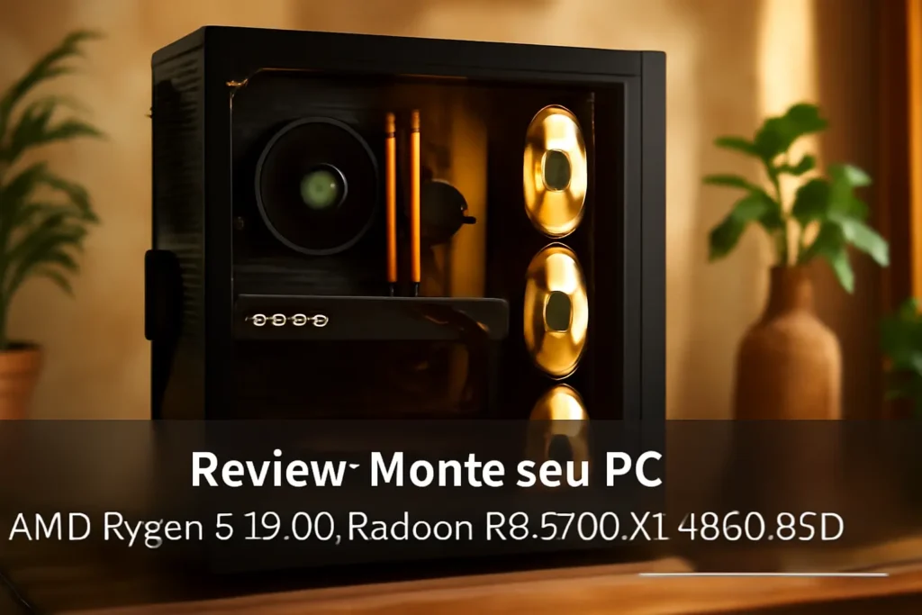 Monte seu PC: AMD Ryzen 5 5500, Radeon RX 5700 XT, 16GB, 480GB SSD