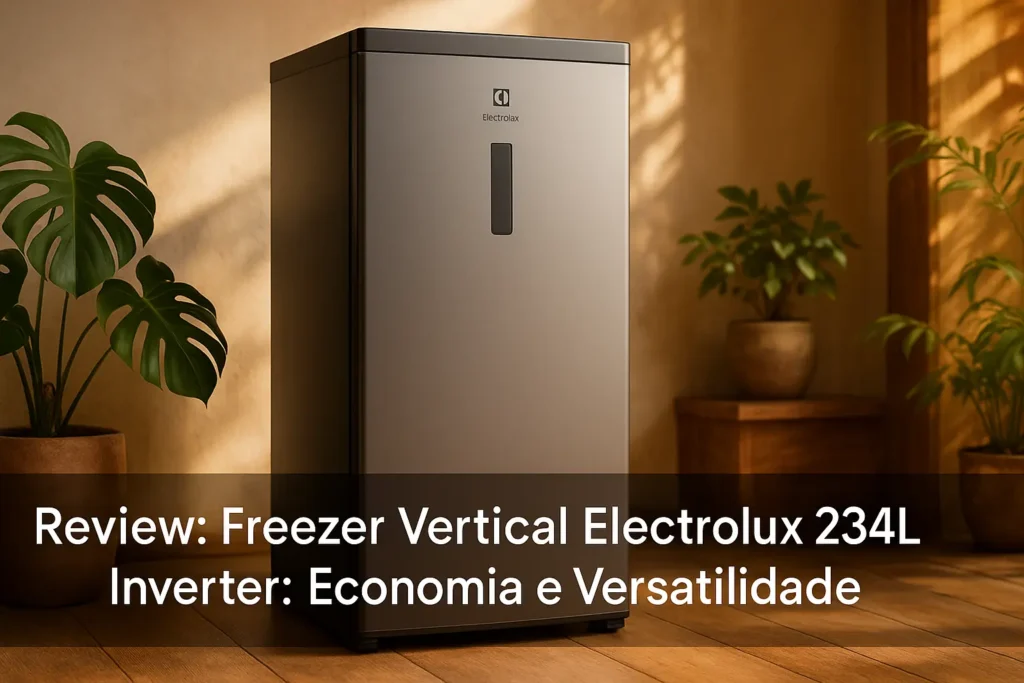 Freezer Vertical Electrolux 234L Inverter: Economia e Versatilidade