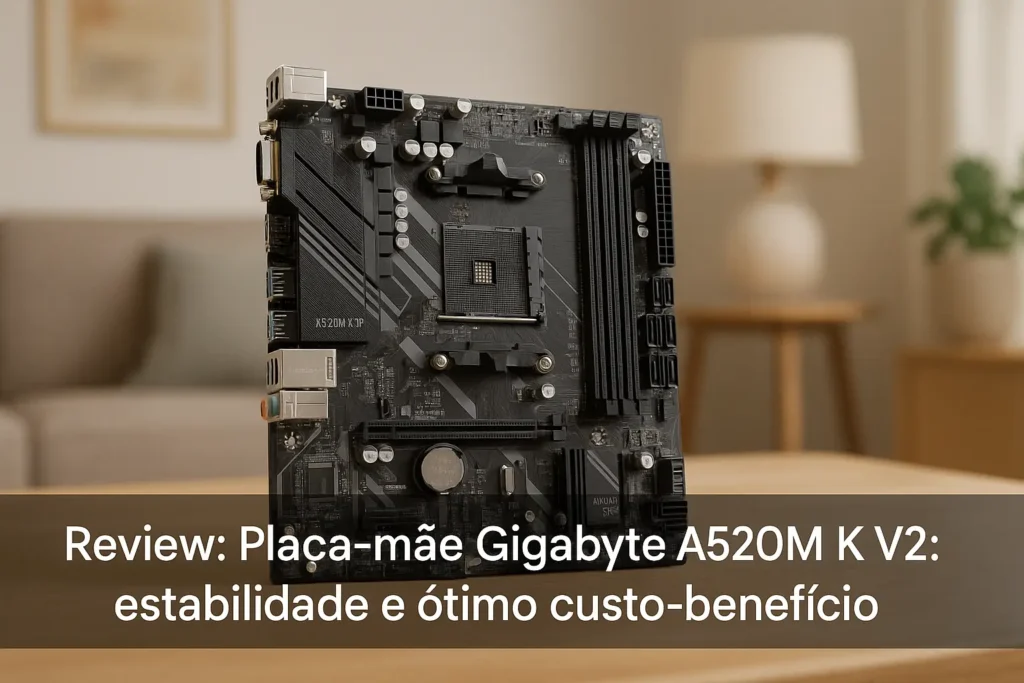 Placa-Mãe Gigabyte A520M K V2: estabilidade e ótimo custo-benefício