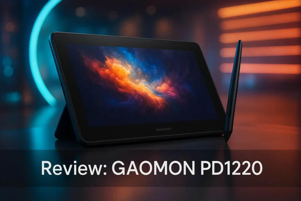 GAOMON PD1220: Display de Caneta com Alta Precisão e Conectividade Versátil