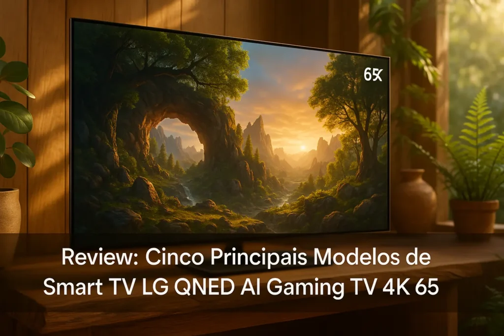 Cinco Principais Modelos de Smart TV LG QNED AI Gaming TV 4K 65