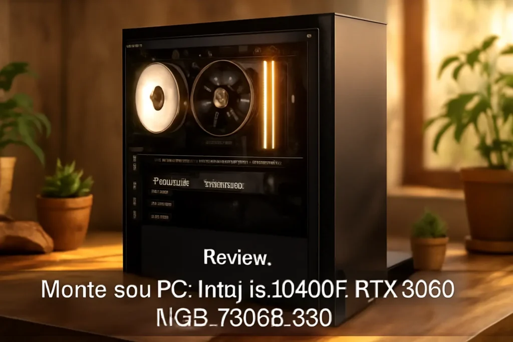 Monte seu PC: Intel i5-10400F, RTX 3060, 16GB, 480GB SSD