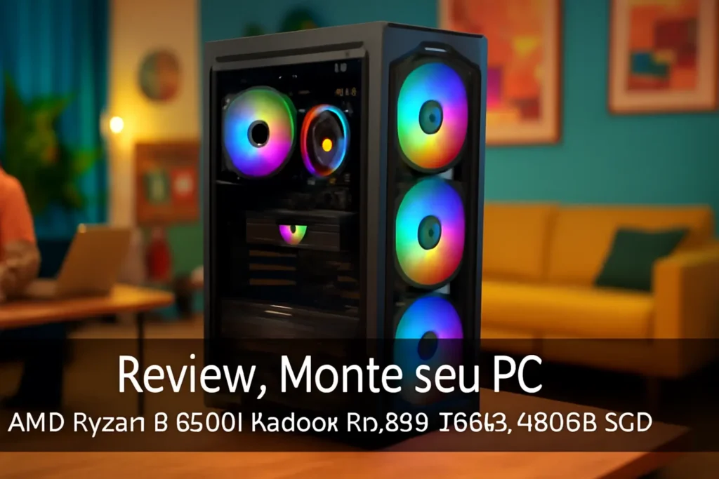 Monte seu PC: AMD Ryzen 5 4500, Radeon RX 580, 16GB, 480GB SSD
