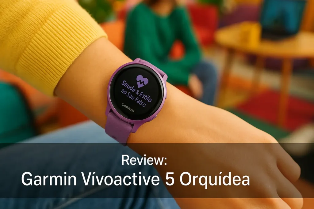 Garmin Vivoactive 5 Orquídea: Saúde e Estilo no Seu Pulso