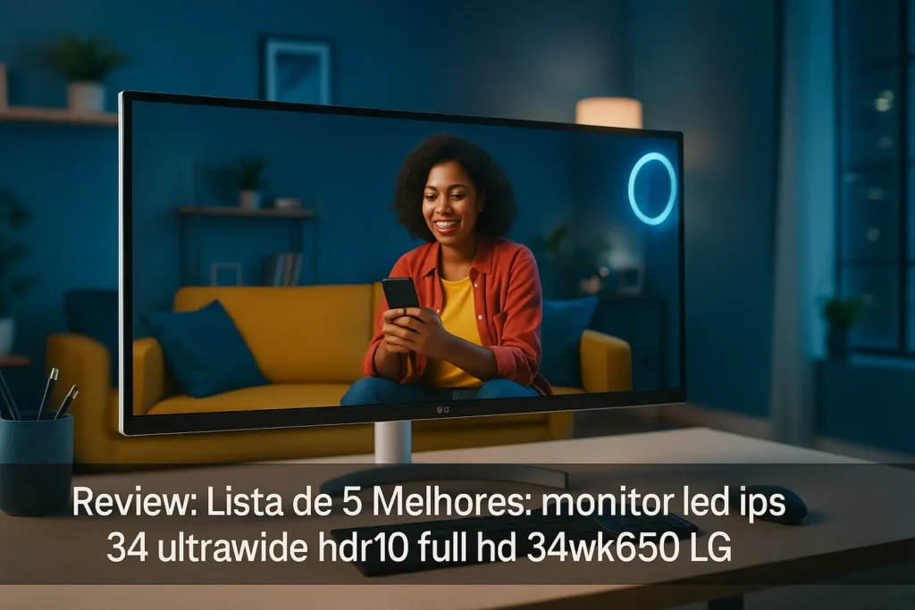 Lista de 5 Melhores: monitor led ips 34 ultrawide hdr10 full hd 34wk650 LG