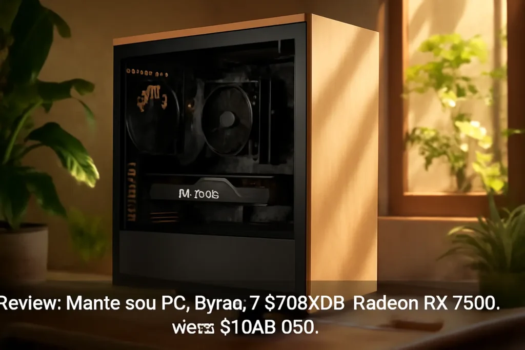 Monte seu PC: Ryzen 7 5700X3D, Radeon RX 7600, 16GB, 512GB SSD
