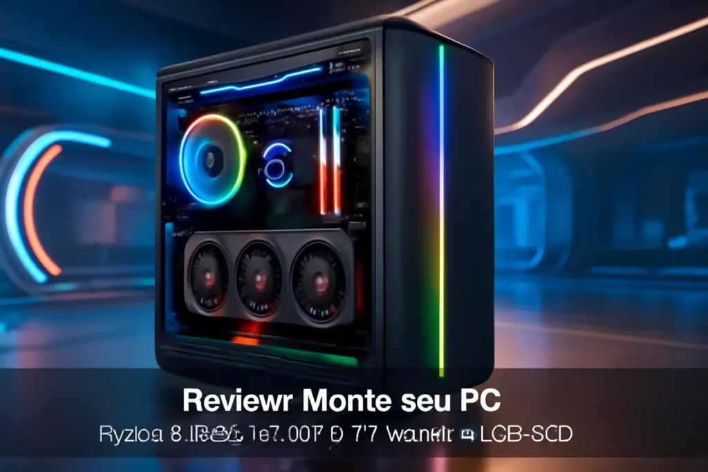 Monte seu PC: Ryzen 5 5600, RX 6750 XT, 16GB, 480GB SSD