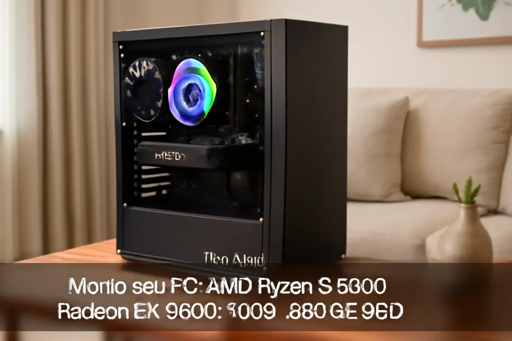 Monte seu PC: AMD Ryzen 5 5500, Radeon RX 5600, 16GB, 480GB SSD