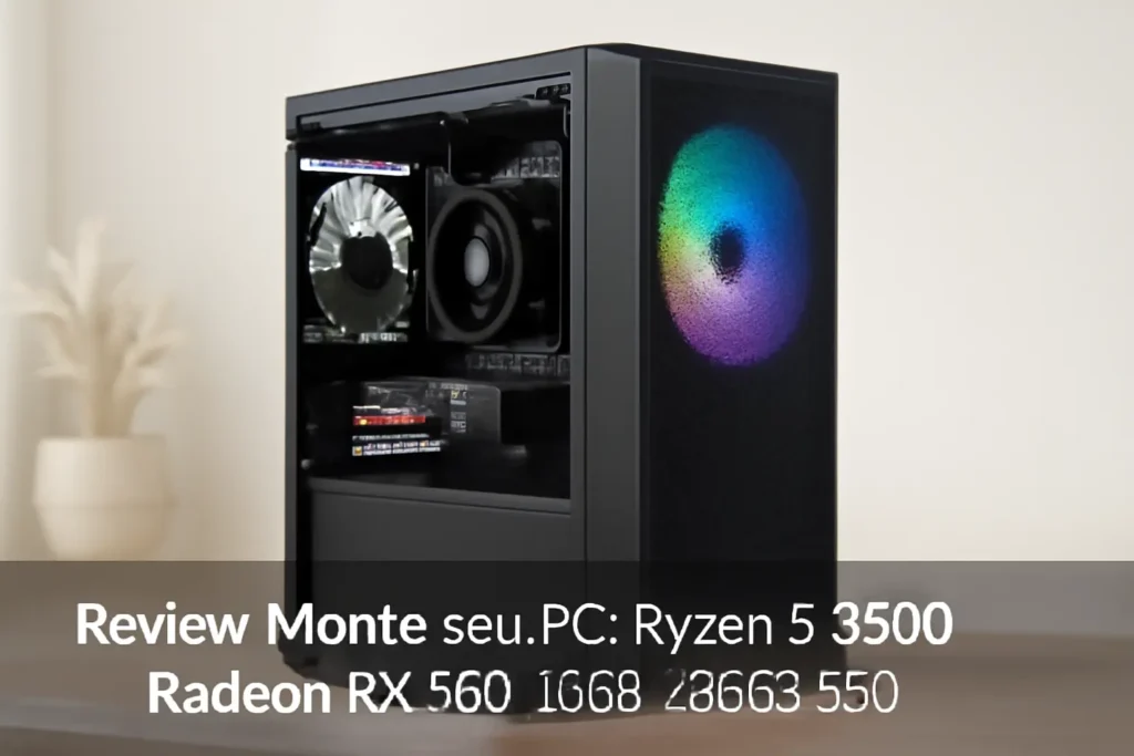 Monte seu PC: Ryzen 5 5500, Radeon RX 580, 16GB, 480GB SSD
