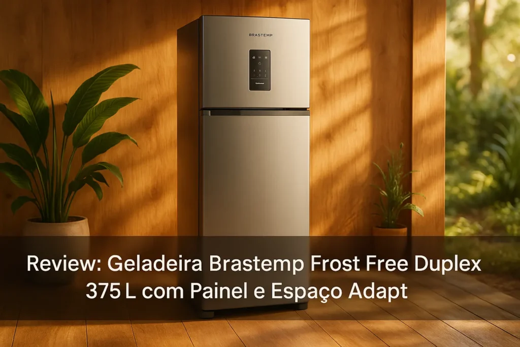Geladeira Brastemp Frost Free Duplex 375L com Painel e Espaço Adapt