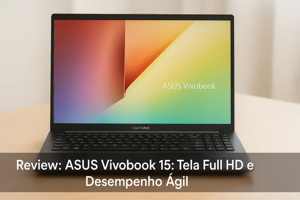 ASUS Vivobook 15: Tela Full HD e Desempenho Ágil