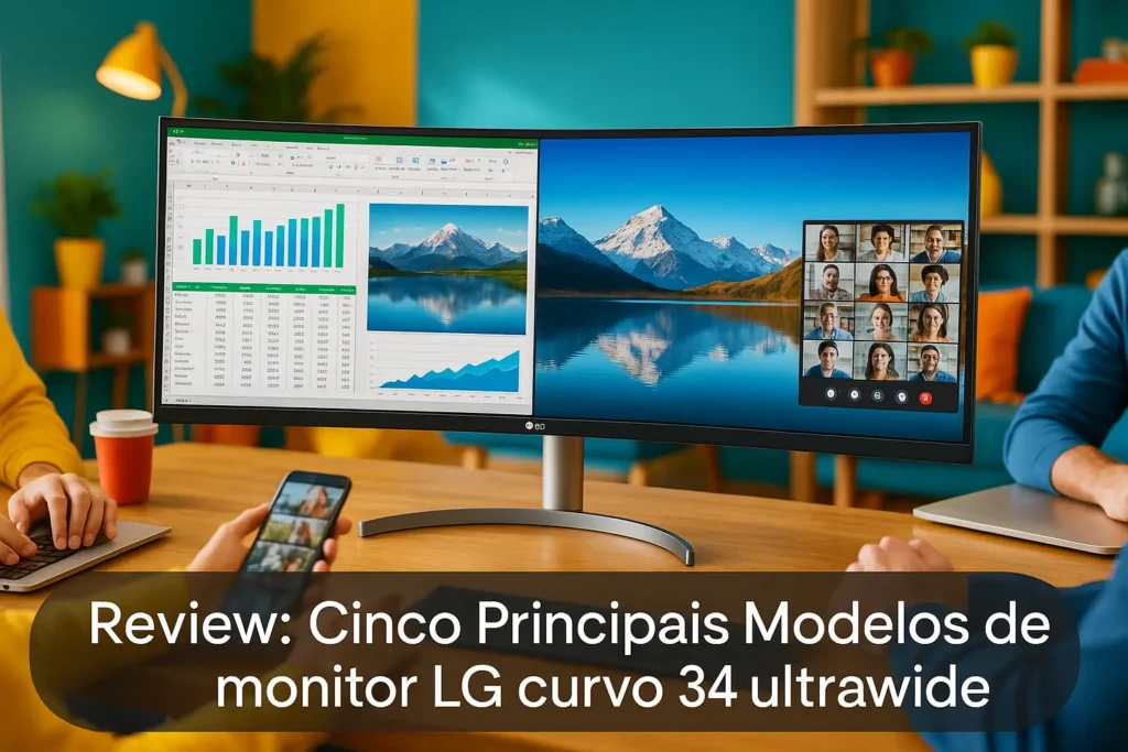 Cinco Principais Modelos de monitor LG curvo 34 ultrawide