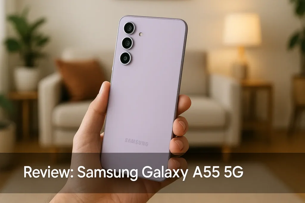 Samsung Galaxy A55 5G com Nightography e Design Premium