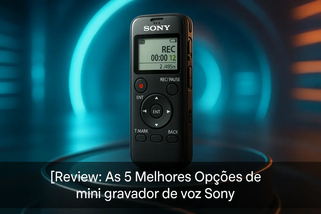 As 5 Melhores Opções de mini gravador de voz Sony