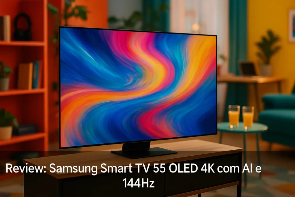 Samsung Smart TV 55 OLED 4K com AI e 144Hz