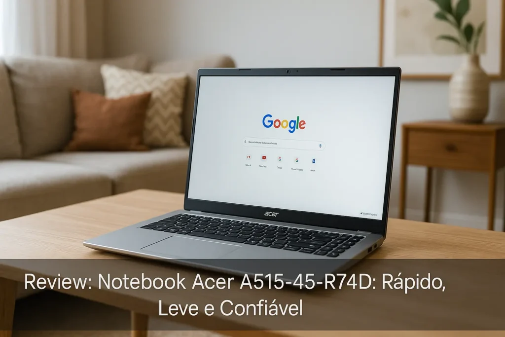 Notebook Acer A515-45-R74D: Rápido, Leve e Confiável