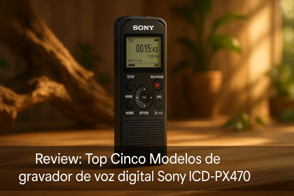 Top Cinco Modelos de gravador de voz digital Sony icd px470