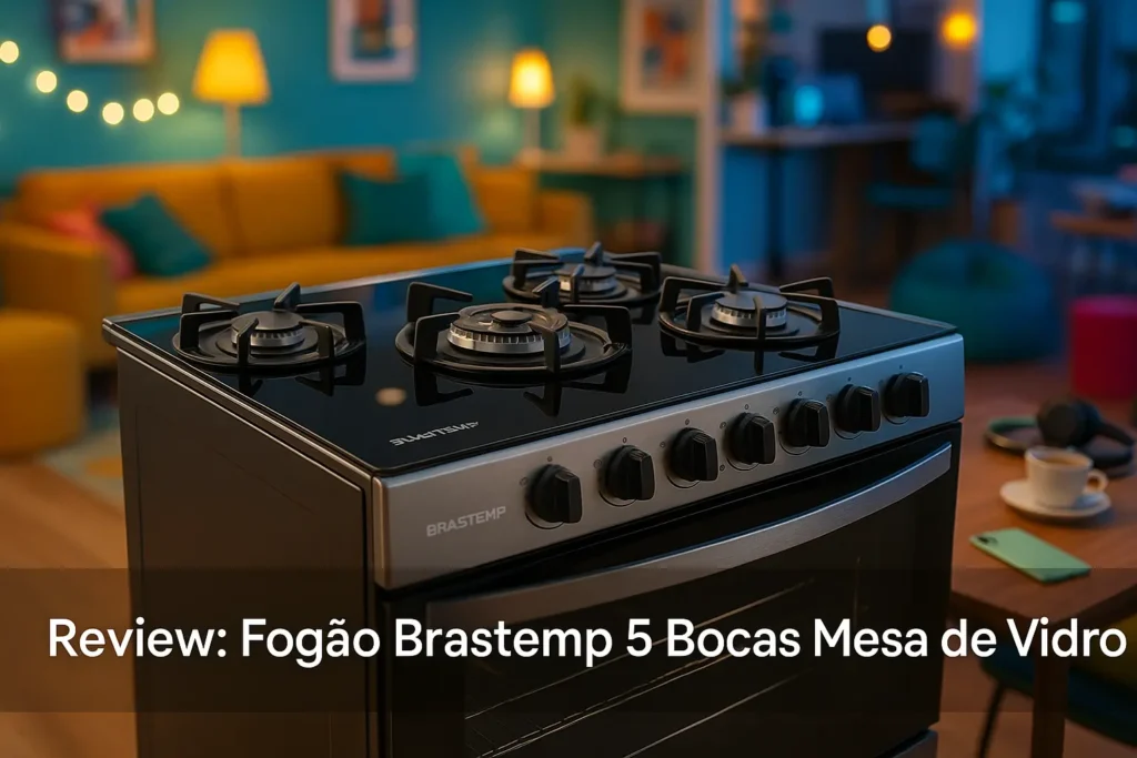 Fogão Brastemp 5 Bocas Mesa de Vidro: Design, Potência e Sofisticação