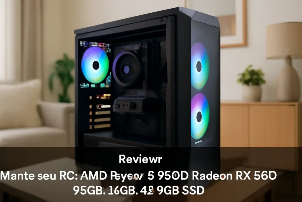 Monte seu PC: AMD Ryzen 5 5500, Radeon RX 580 8GB, 16GB, 480GB SSD