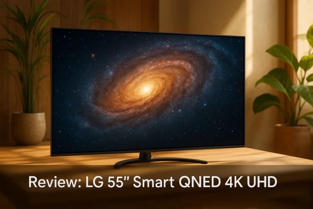 TV LG 55" Smart QNED 4K UHD: Imagem e Tecnologia de Ponta