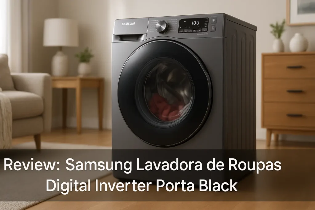 Samsung Lavadora de Roupas Digital Inverter Porta Black