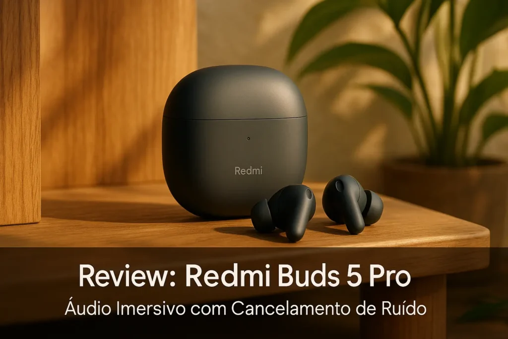 Redmi Buds 5 Pro: Áudio Imersivo com Cancelamento de Ruído