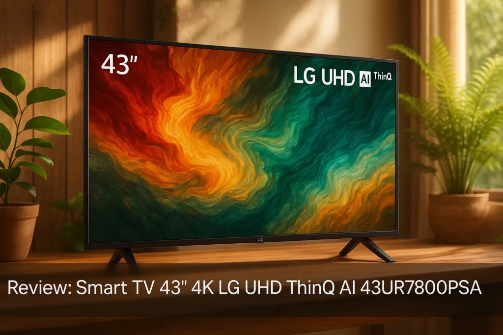 Smart TV 43" 4K LG UHD ThinQ AI 43UR7800PSA: Conectividade e Inteligência