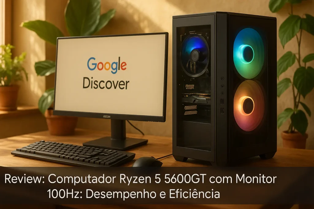 Computador Ryzen 5 5600GT com Monitor 100Hz: Desempenho e Eficiência