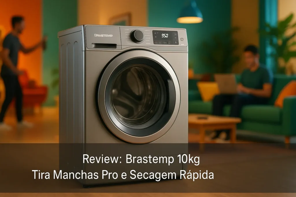 Brastemp 10kg Inox: Tira Manchas Pro e Secagem Rápida