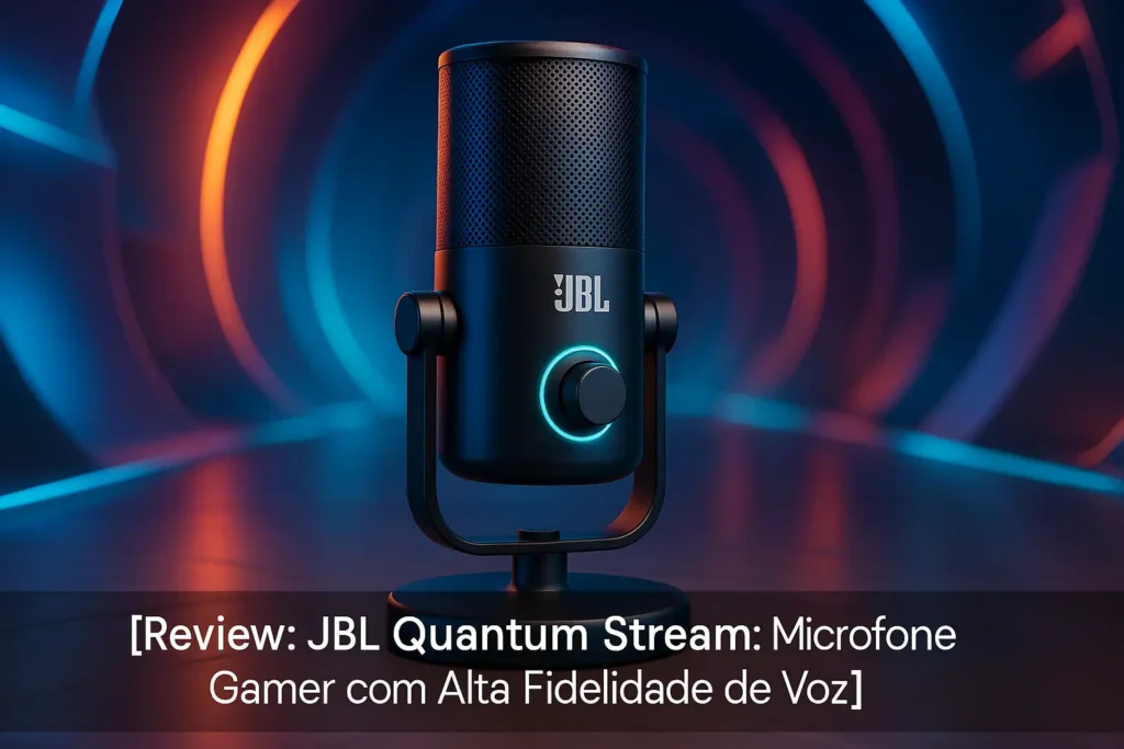 JBL Quantum Stream: Microfone Gamer com Alta Fidelidade de Voz