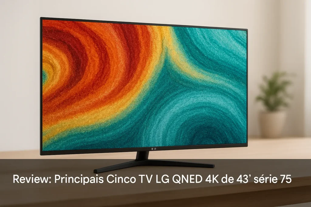 Principais Cinco TV LG QNED 4k de 43” serie 75