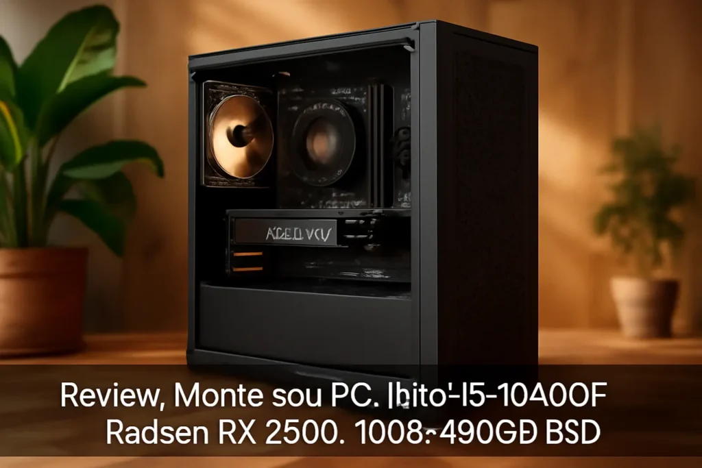 Monte seu PC: Intel i5-10400F, Radeon RX 5600, 16GB, 480GB SSD