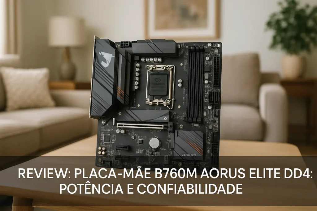 Placa-Mãe B760M AORUS Elite DDR4: Potência e Confiabilidade