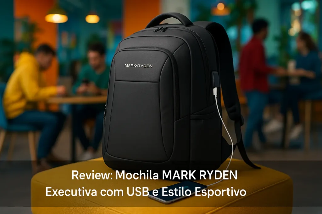 Mochila MARK RYDEN Executiva com USB e Estilo Esportivo