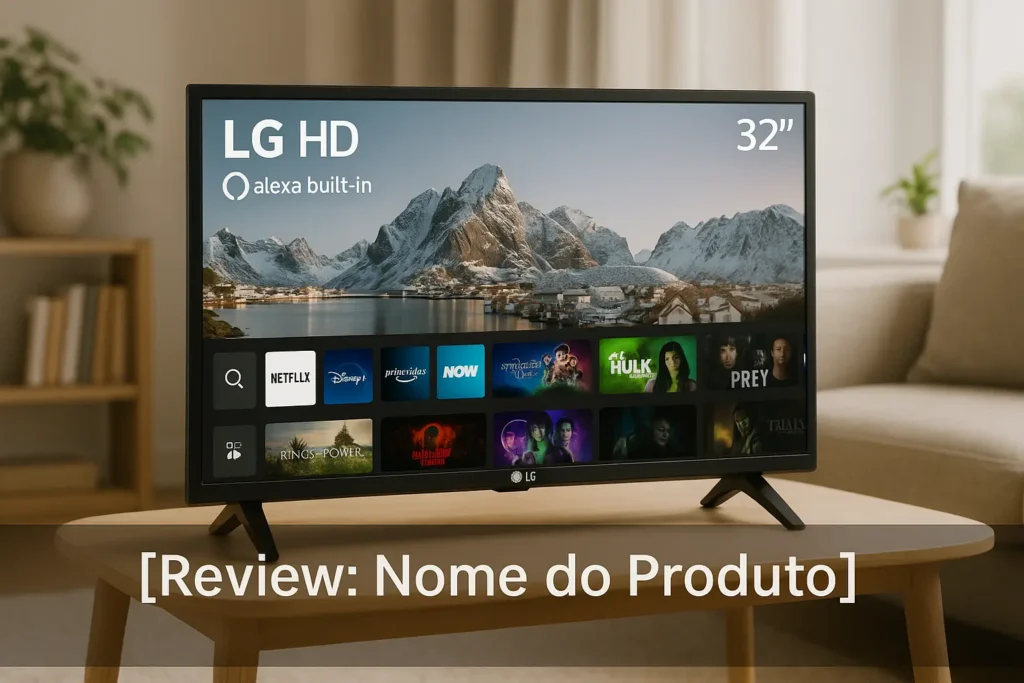 Smart TV LG 32" HD com Alexa e AI: Compacta e Inteligente