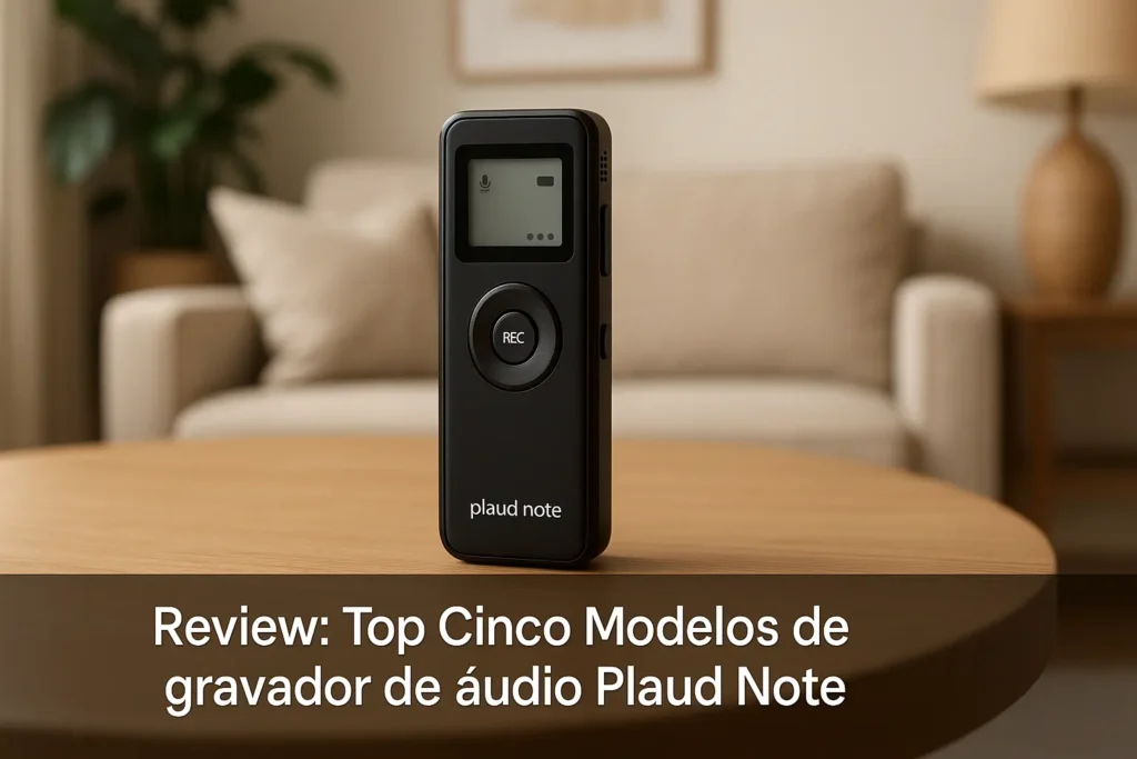 Top Cinco Modelos de gravador de áudio plaud note