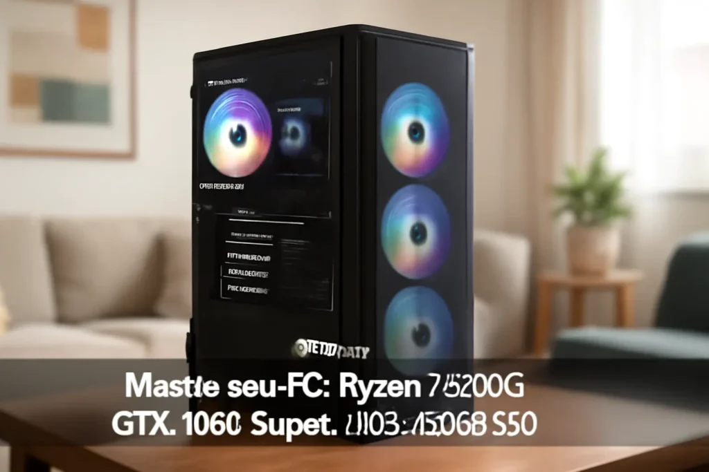 Monte seu PC: Ryzen 7 5700G, GTX 1660 Super, 16GB, 480GB SSD