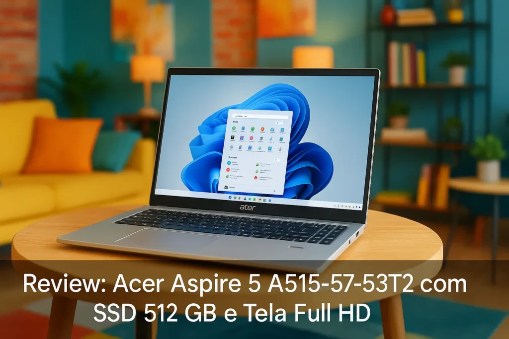 Acer Aspire 5 A515-57-53T2 com SSD 512 GB e Tela Full HD